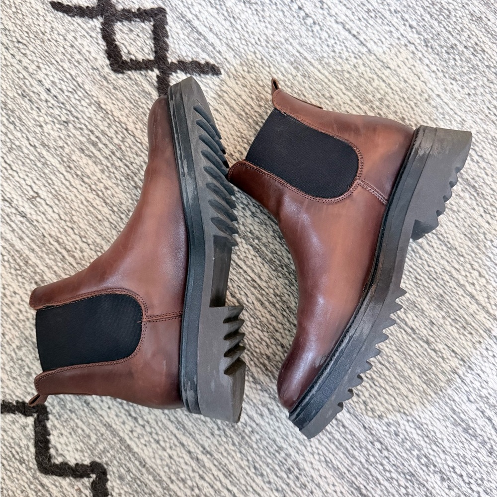 Cute lug sole boots